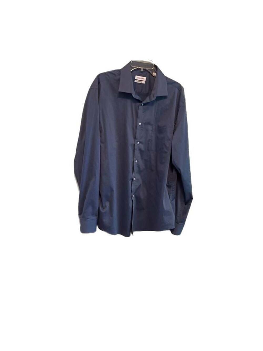 Calvin‎ Klein Navy "Rain Weave" Dress Shirt, OEKO-TEX® SZ. XL